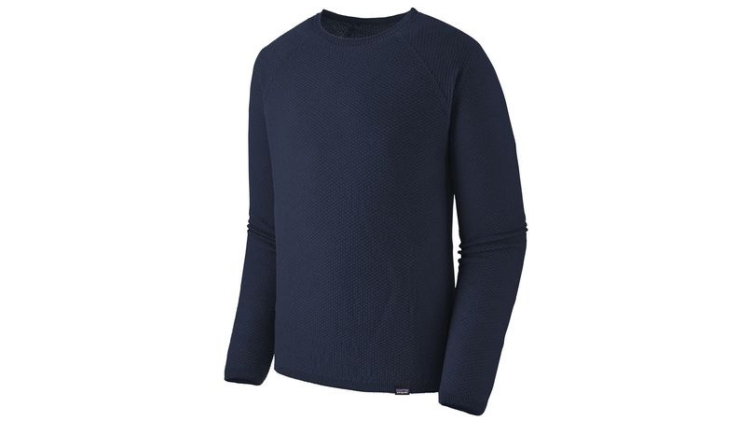 blue crew neck long sleeve shirt