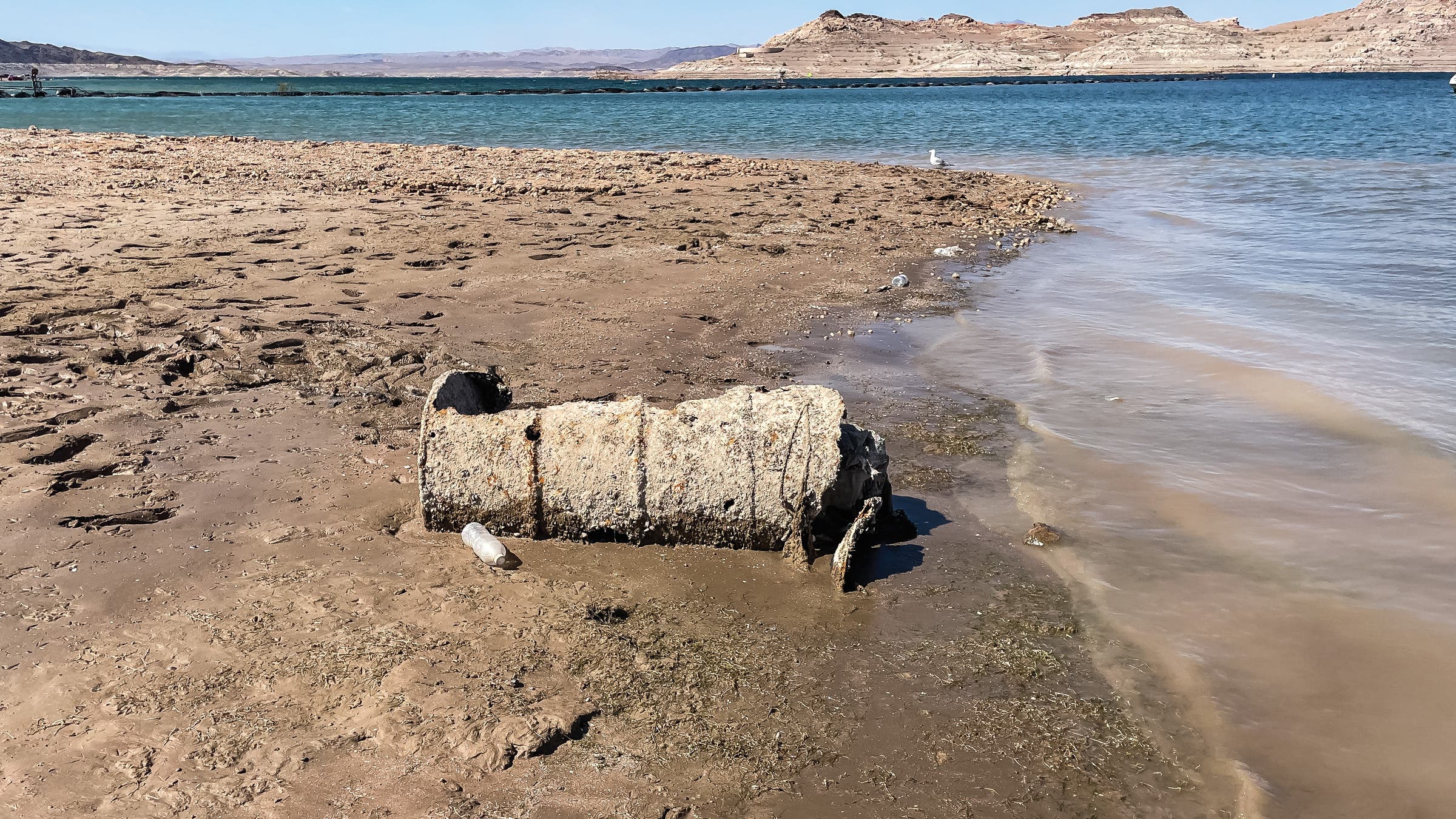 Remains of the mysterious first barrel, found on May 1, 2022