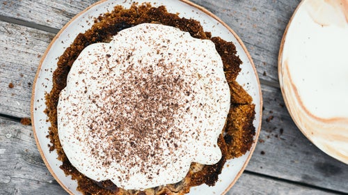 Smokey campfire caramel pie