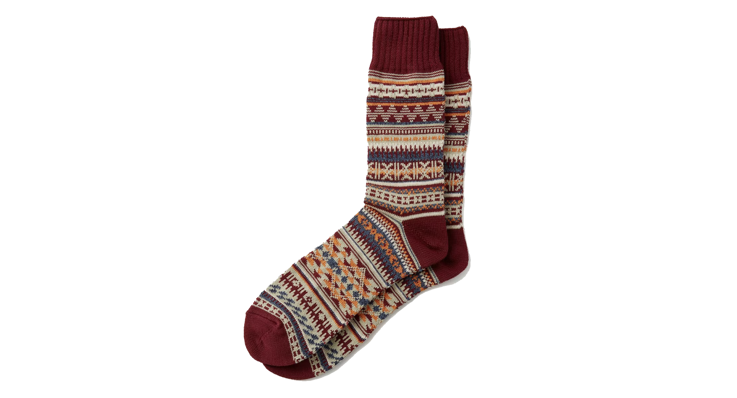 Fair Isle Cotton Sock