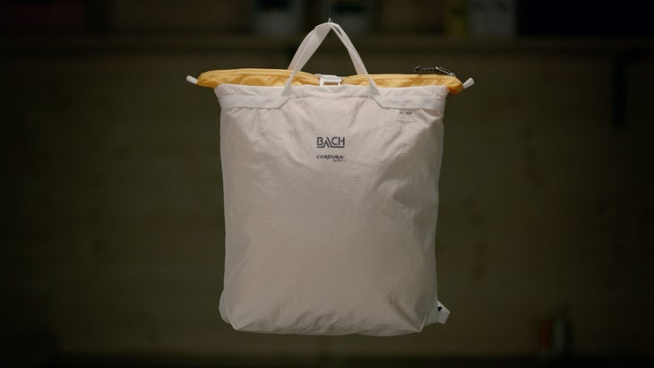 Cordura Brand and Bach Equipment limited edition tote bag.