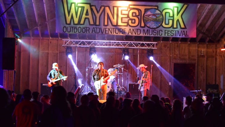 band outdoor stage