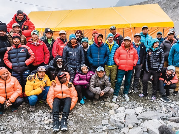 The Full Circle team at Everest Base Camp