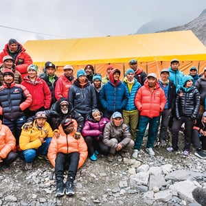 The Full Circle team at Everest Base Camp