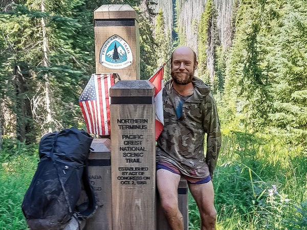 Perry during his Pacific Crest Trail traverse