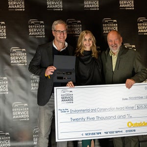 The winner of the 2022 Environmental and Conservation category at the Defender Service Awards