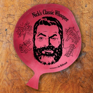 Nick Offerman whoopee cushion illustration