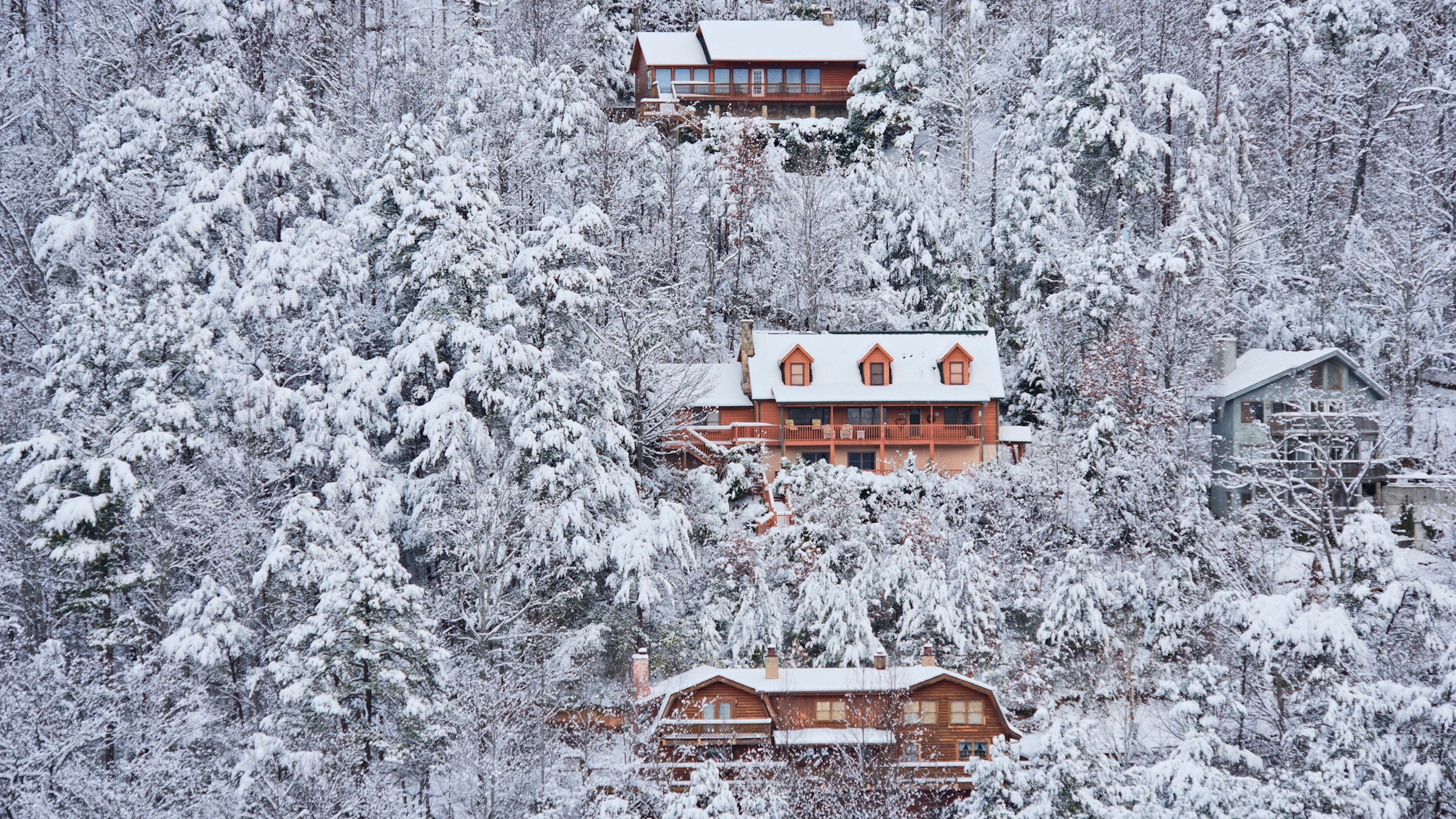 Cabins near the Smoky Mountains