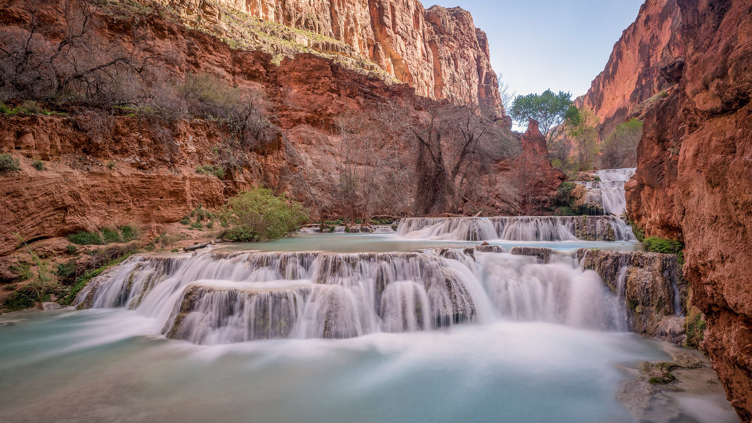desert waterfall pools