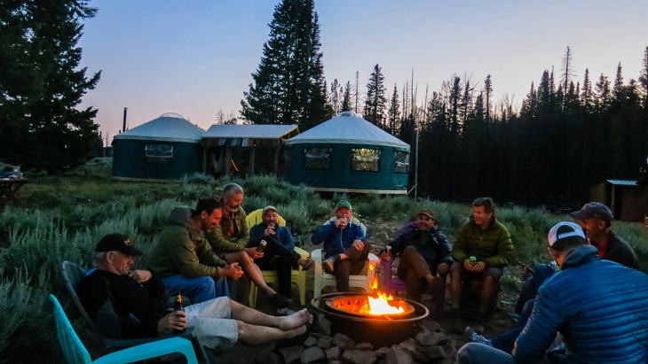 yurt campfire