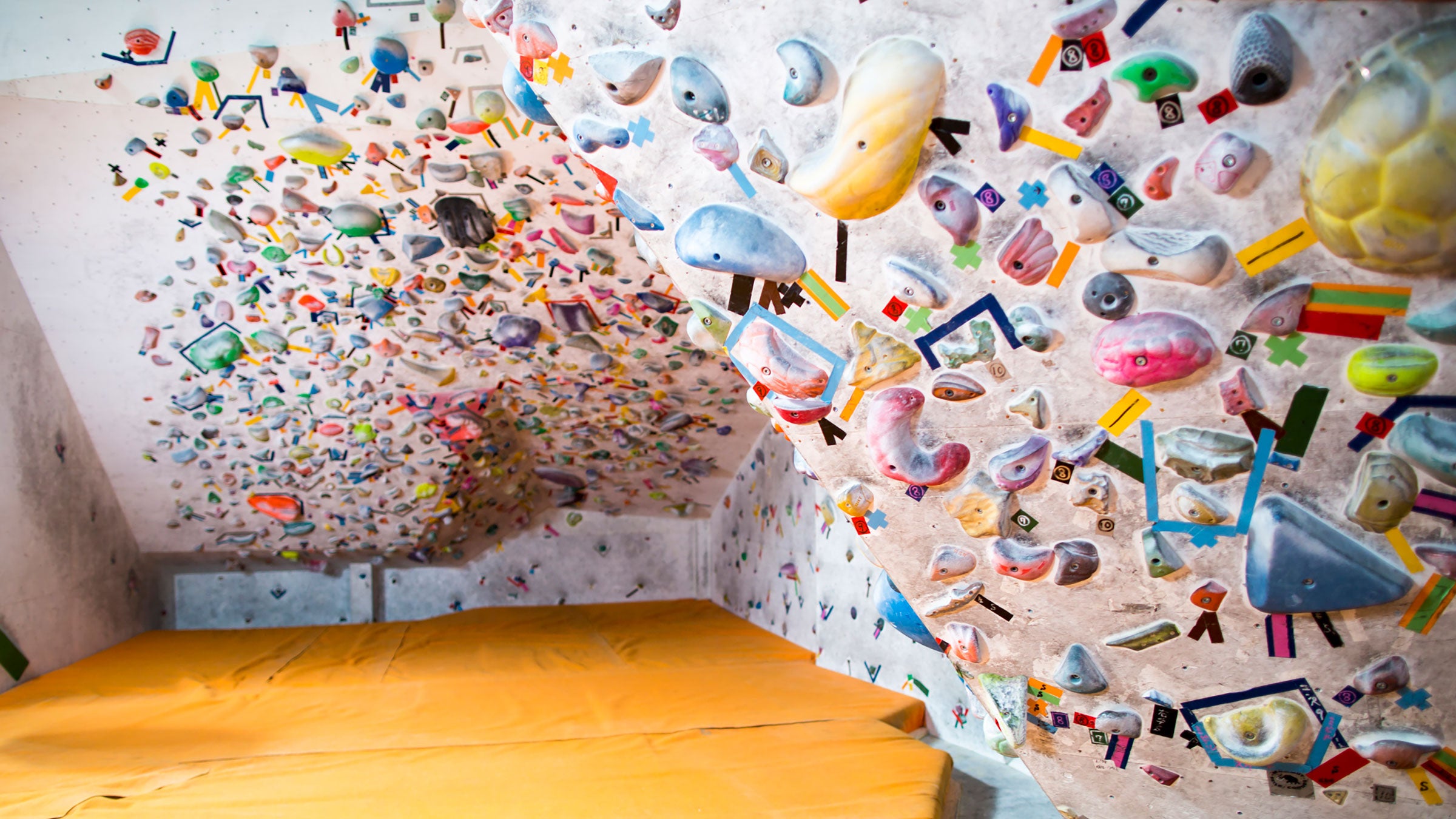 Bouldering gyms are more popular than ever. 
