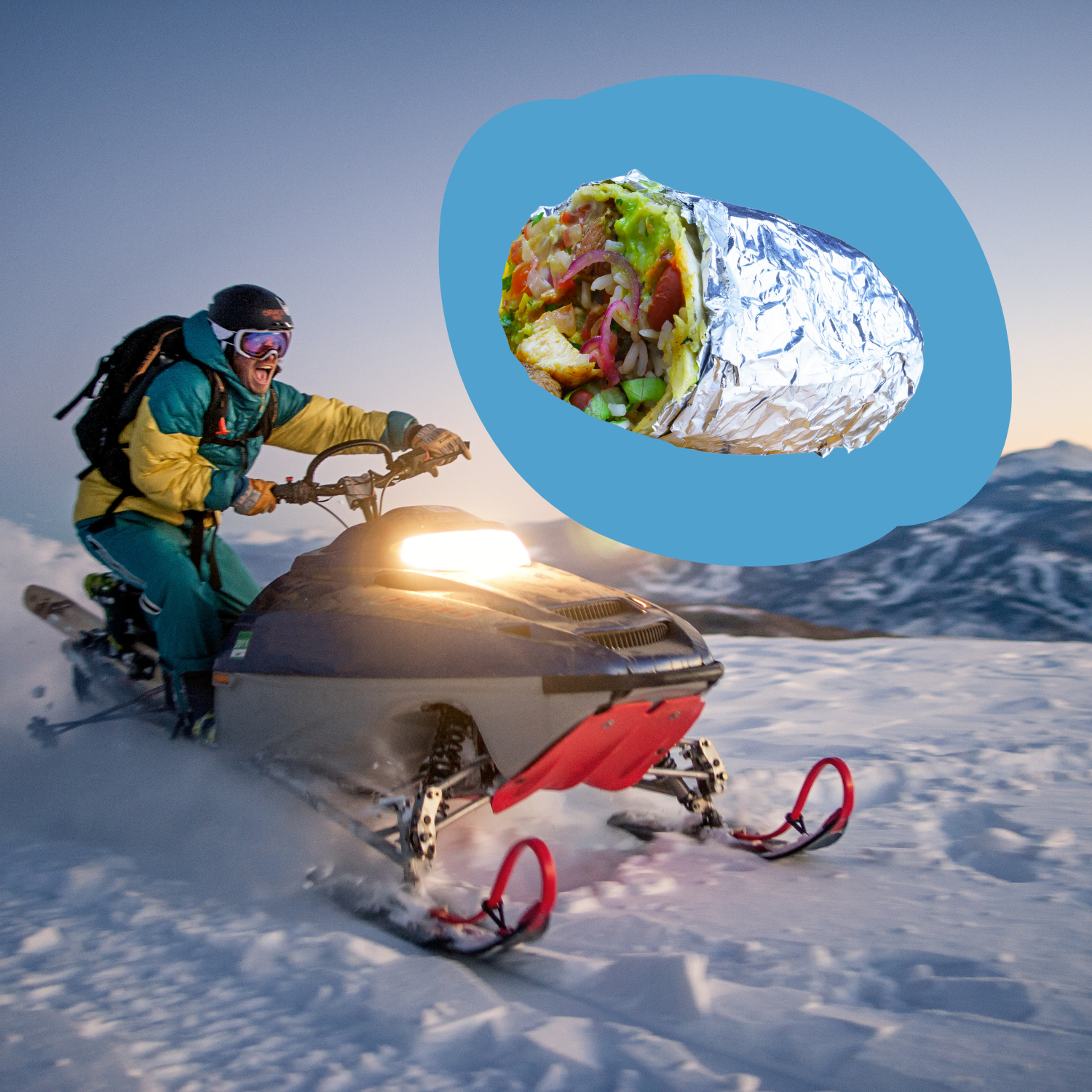 Snowmobile Burrito