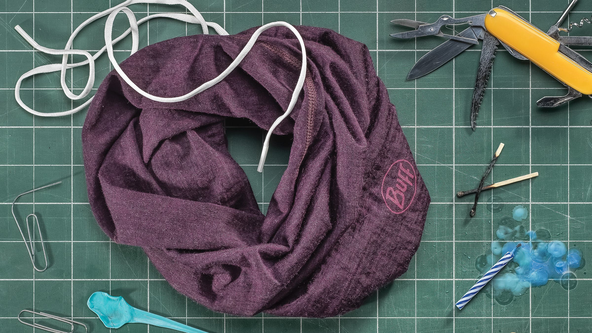 BUFF | Merino Midweight | Merino Tube Scarf | Solid Bark