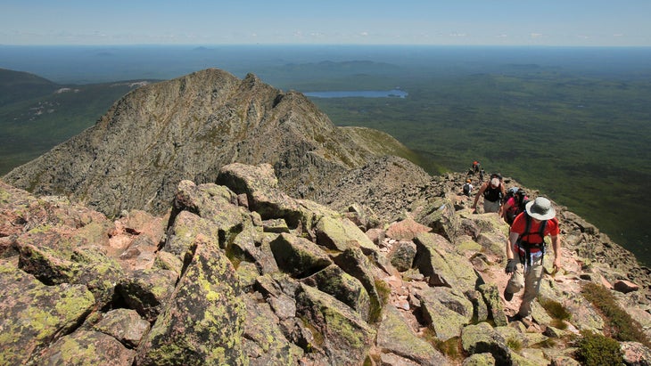 hikers on ridge