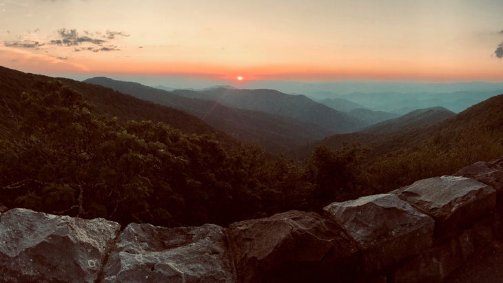 mountain sunset