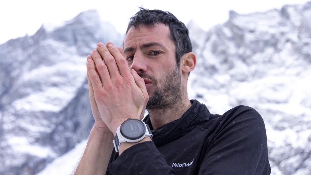 Kilian Jornet shows off his new Coros watch