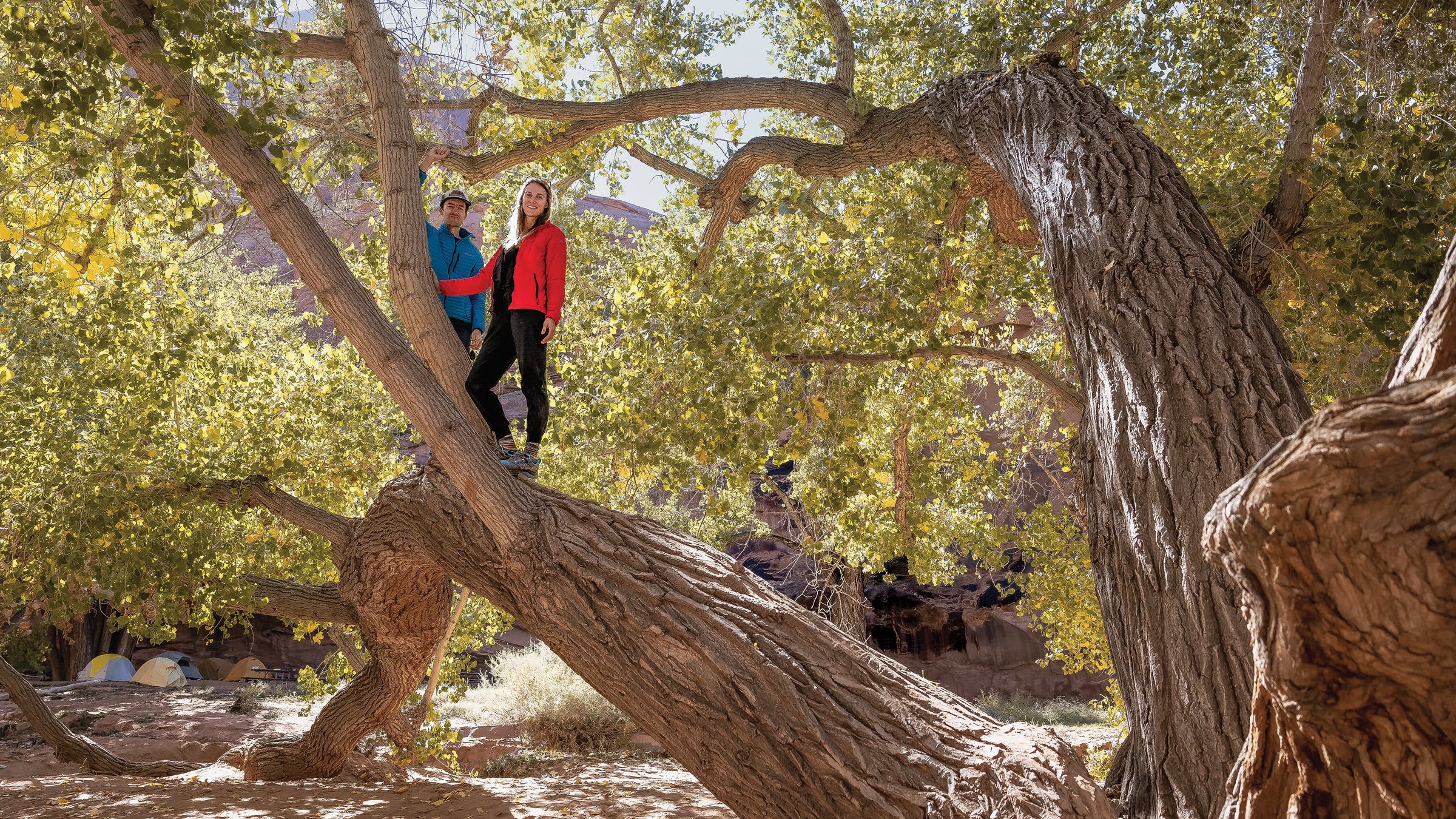 Earle and Ally Coconis during a recent hike near Moab