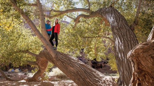 Earle and Ally Coconis during a recent hike near Moab