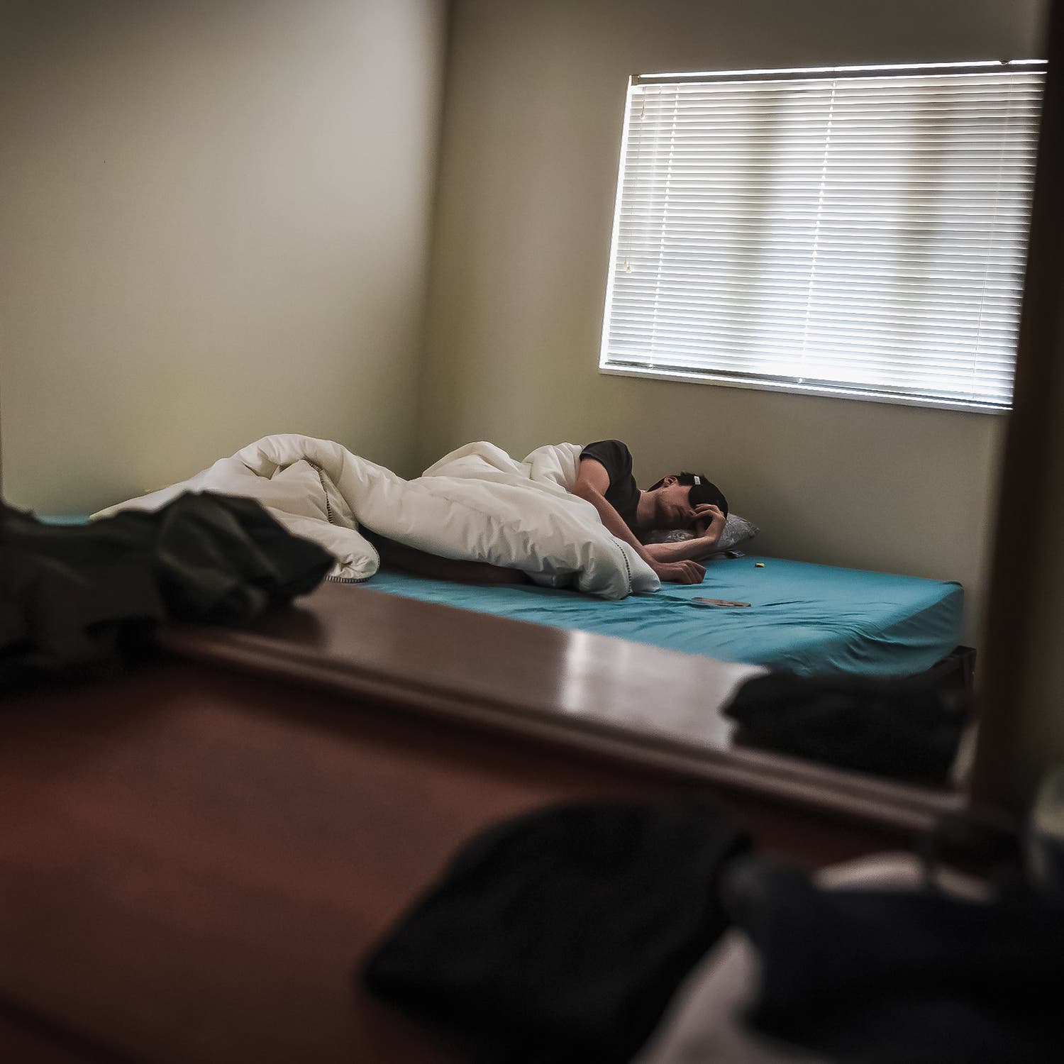 Since the onset of ME/CFS, Earle has spent a lot of time in bed, avoiding overstimulation.