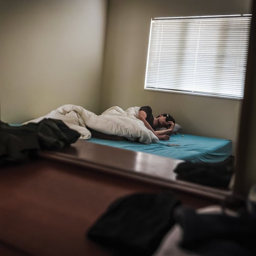 Since the onset of ME/CFS, Earle has spent a lot of time in bed, avoiding overstimulation.