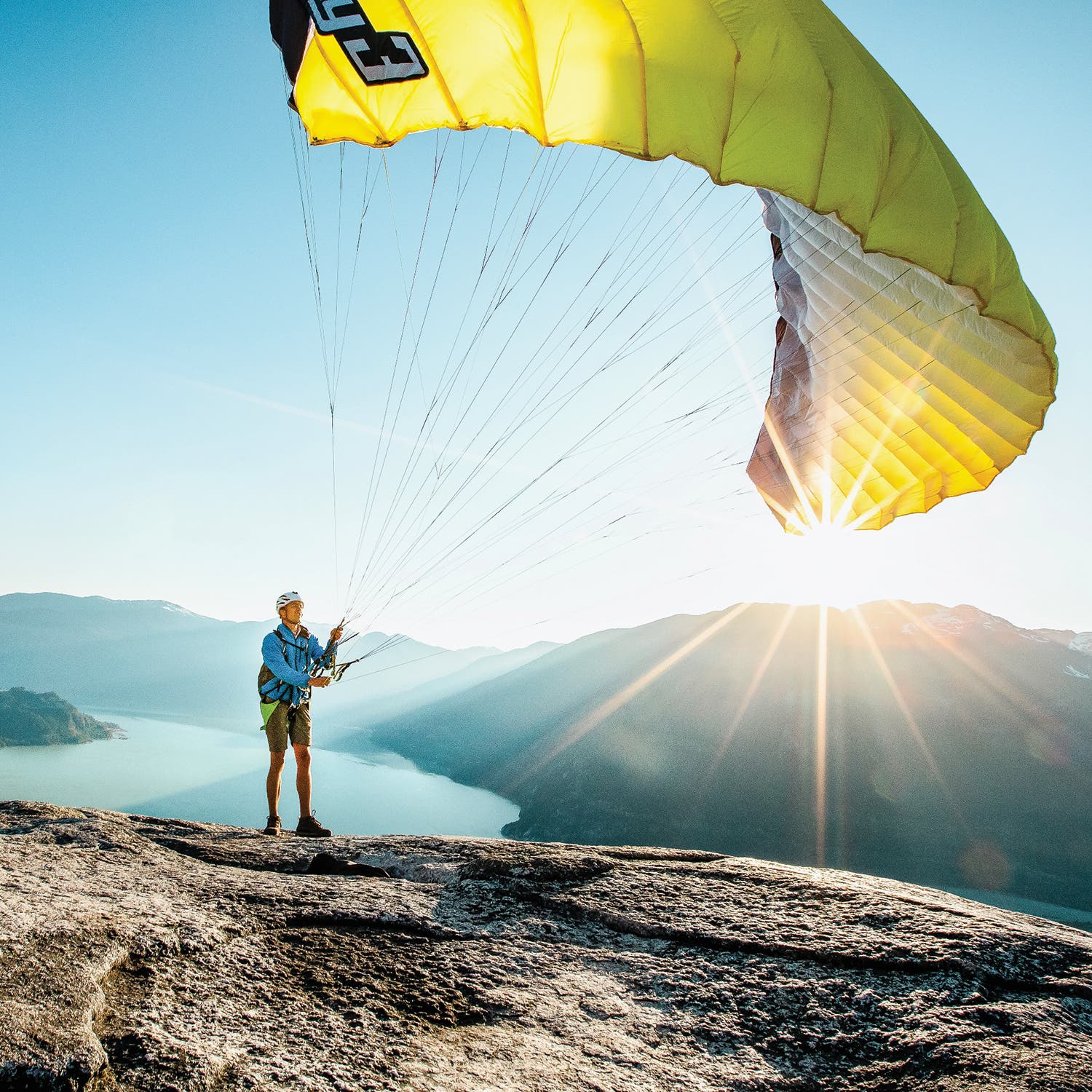On a paragliding trip in British Columbia in 2017