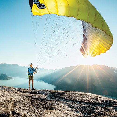 On a paragliding trip in British Columbia in 2017