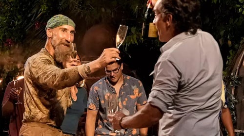 Mike Gabler Survivor winner celebrating his win