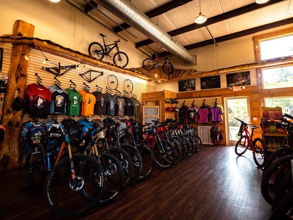 Shot of a bike shop