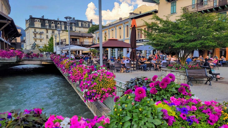 downtown chamonix