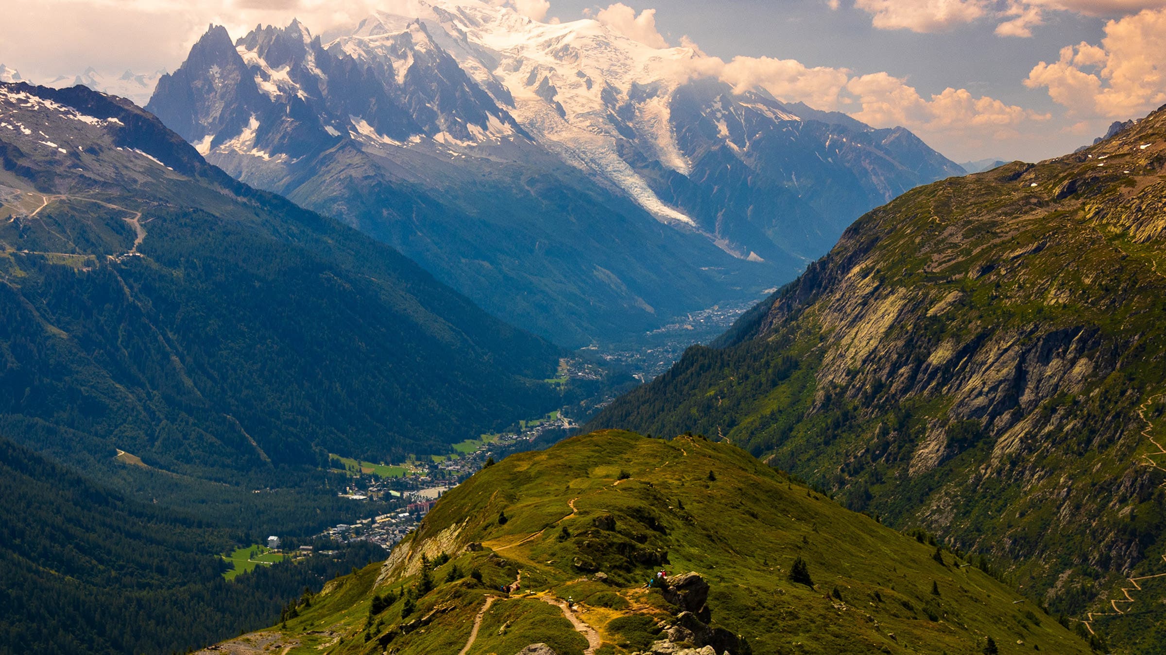 mountain valley town