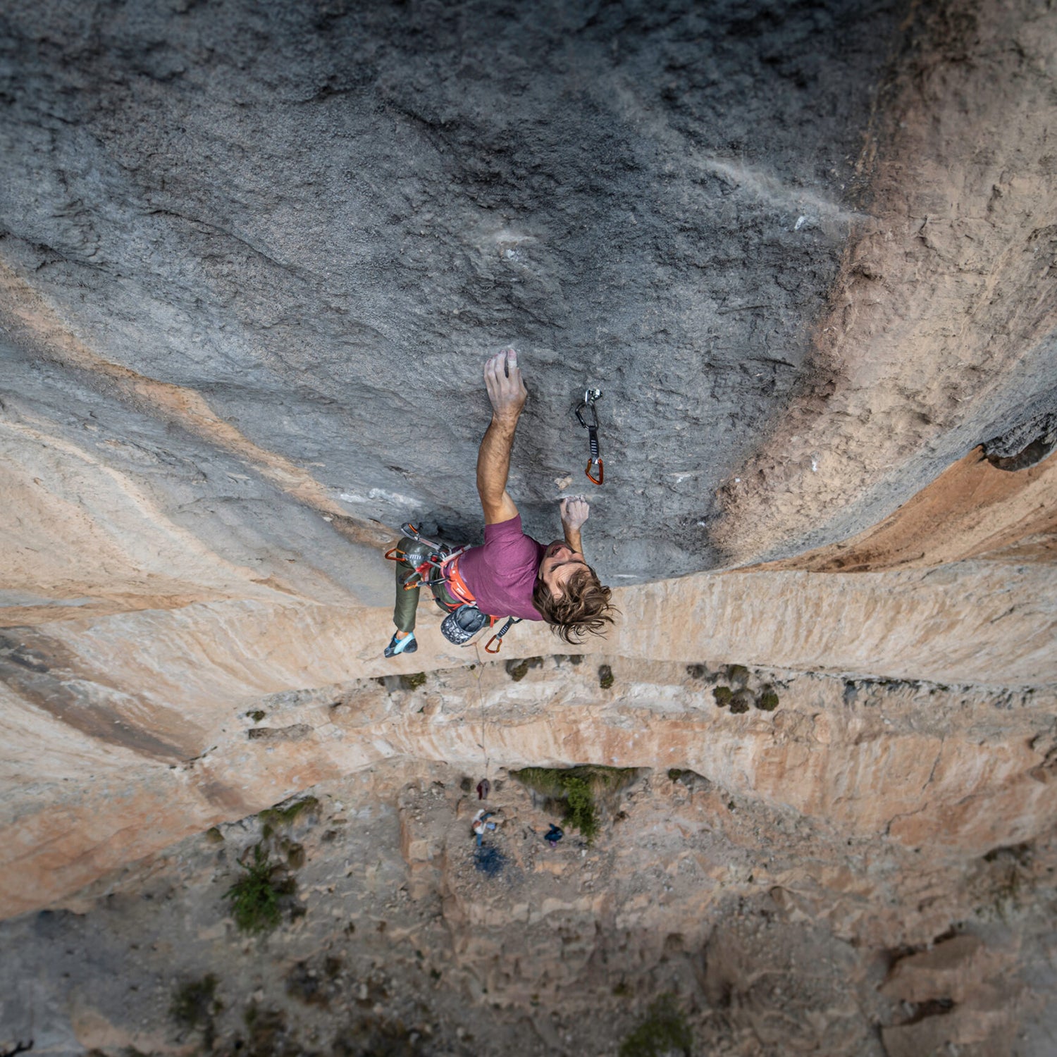 Chris Sharma climbing Sleeping Lion