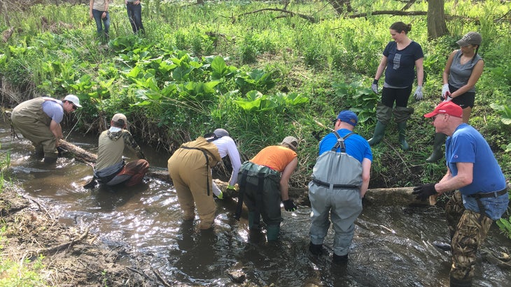 It took hundreds of volunteers to restore the water quality of Dakin Creek, one of Green Lake’s tributaries, to the point that brook trout—an indicator species of pristine water quality—could thrive again for the first time in over 70 years.