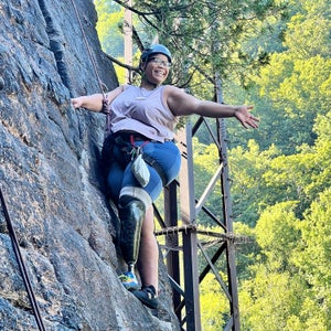 Kareemah Batts climbing