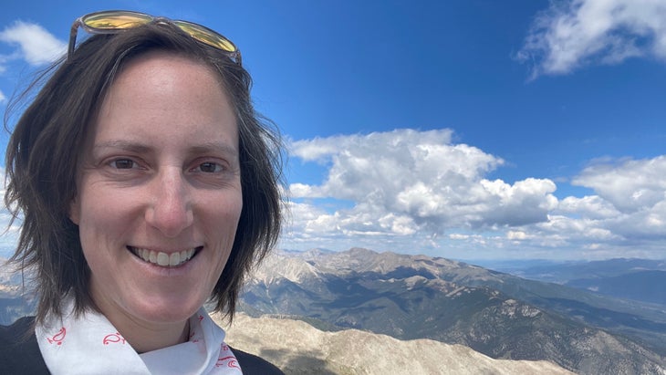 The author atop Mount Princeton, a fourteener in Colorado