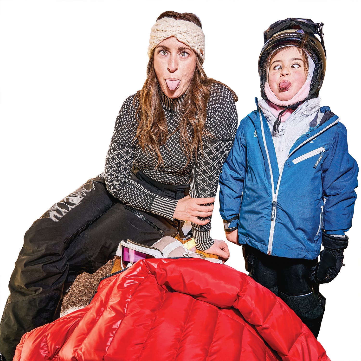 Hamming it up with a local young shredder, Avery Hamrick