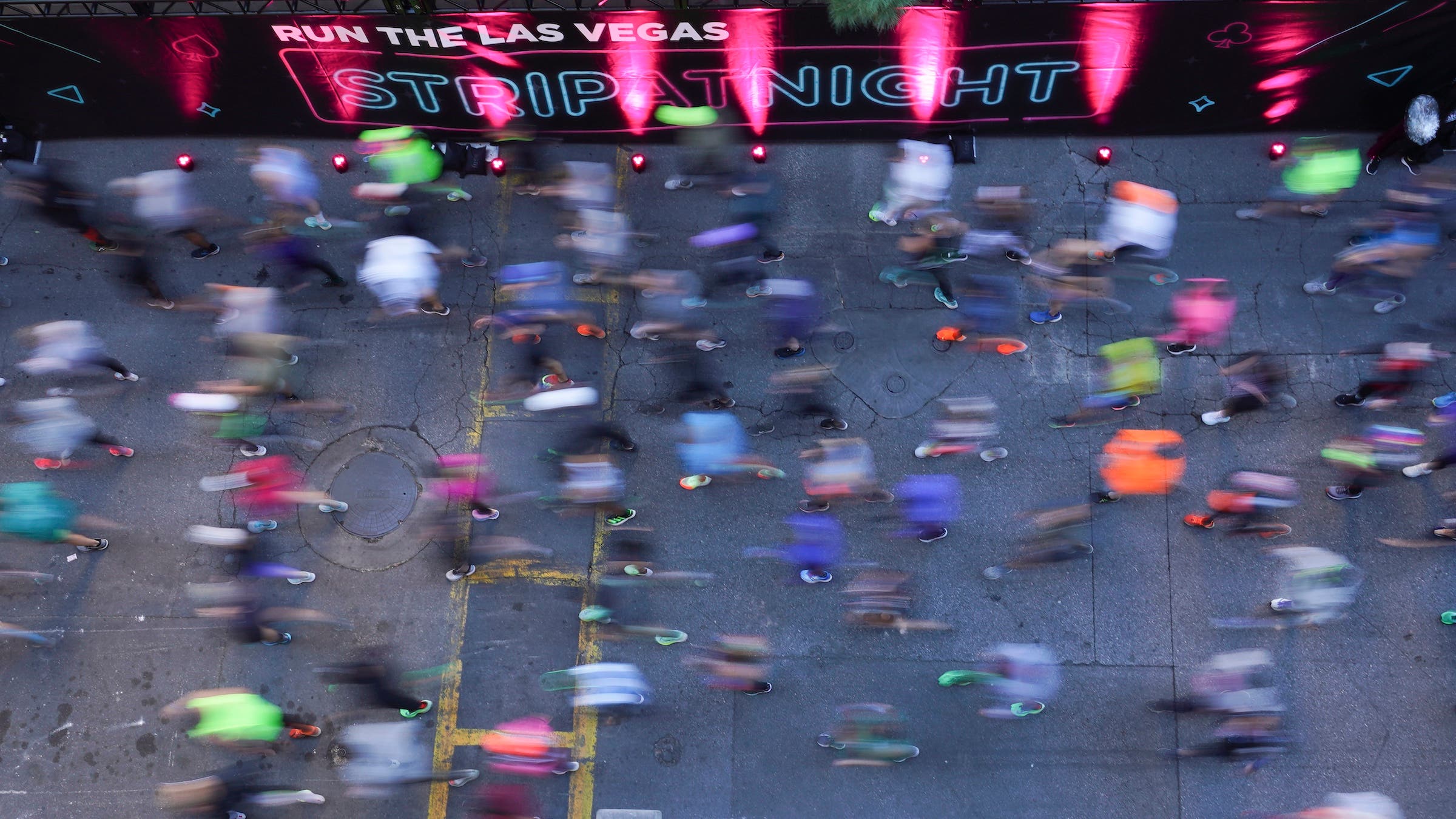 A aerial shot of the Rock n Roll Half