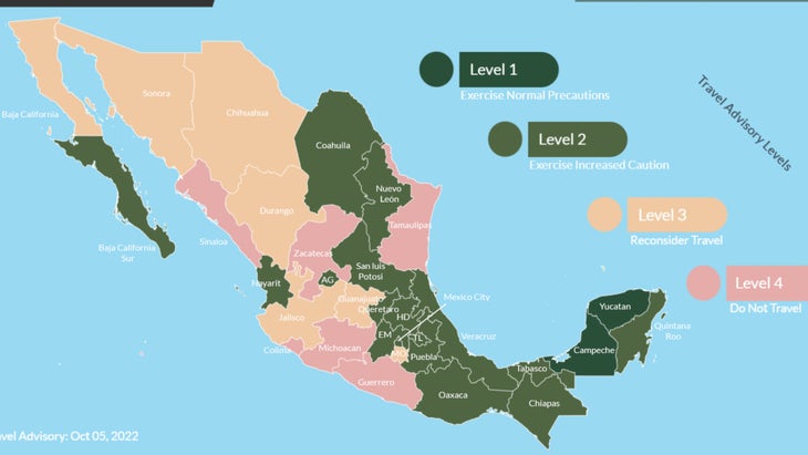 travel level mexico