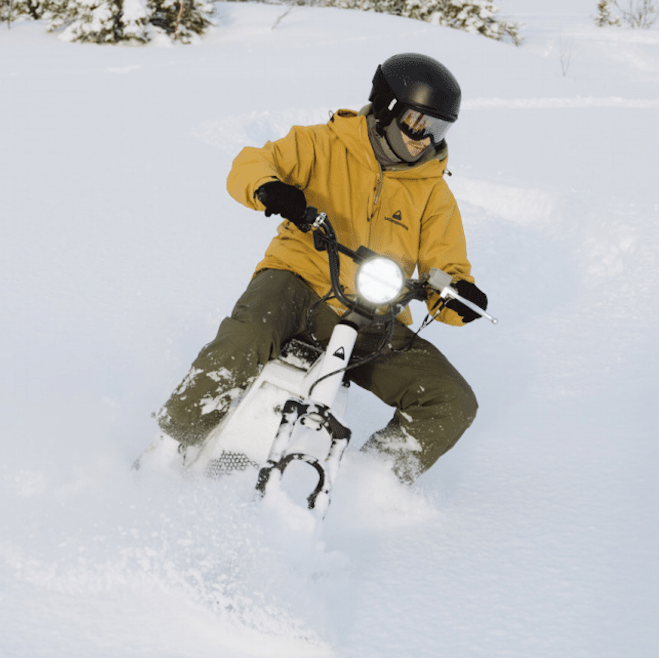 Electric best sale snow bike