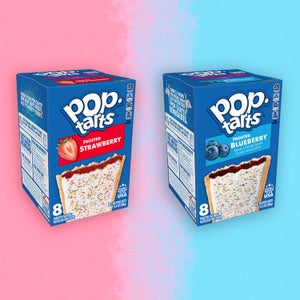 Pop tart boxes on colorful background