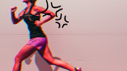 woman going for a rage run