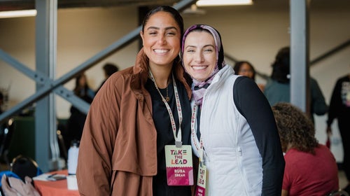 Two women are featured at the WOC Take the Lead Retreat