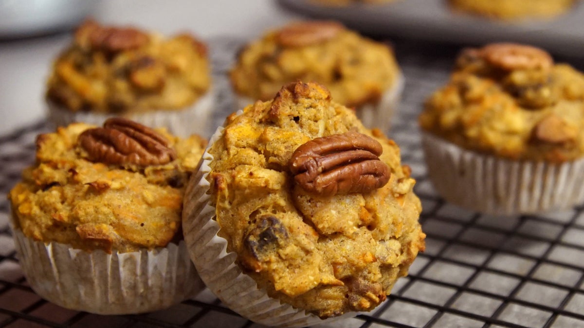 Banana Carrot Mini Muffins