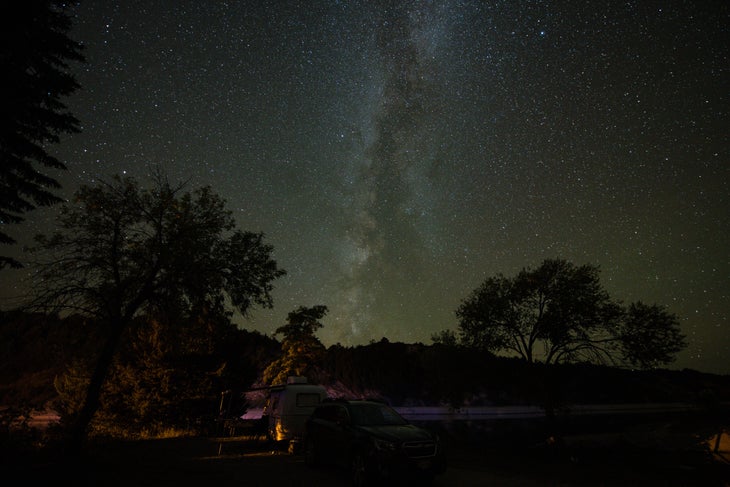 Beeds Landing Campground at Merritt Reservoir.