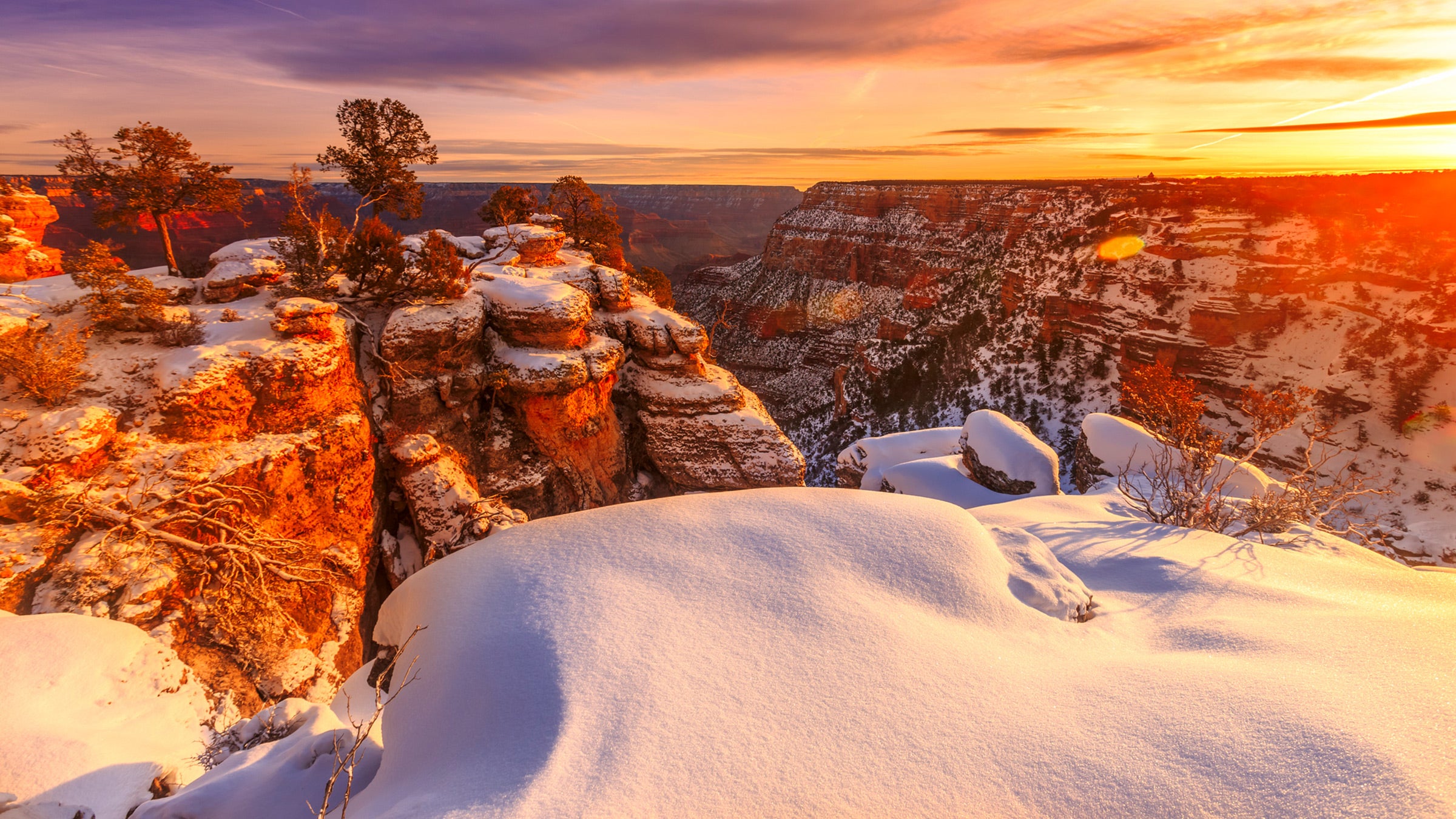 Grand Canyon snow
