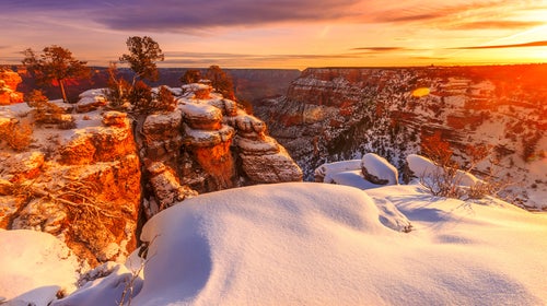 Grand Canyon snow
