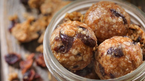 Cranberry oat balls