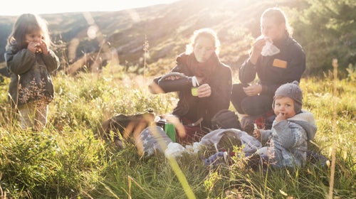 Family hiking snacks