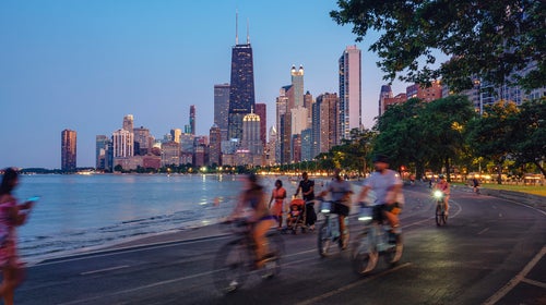 Biking in Chicago