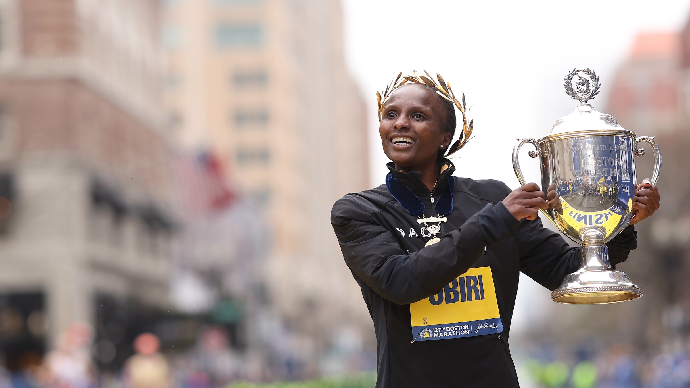 Zdeno Chara, wearing bib number 3333, completes Boston Marathon in 3:38:23