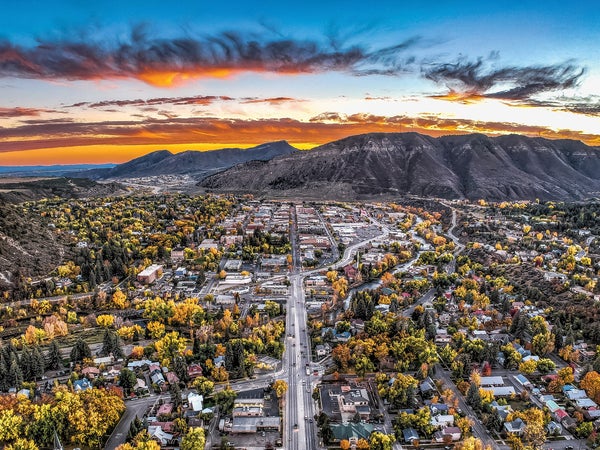A sky-high view of Durango